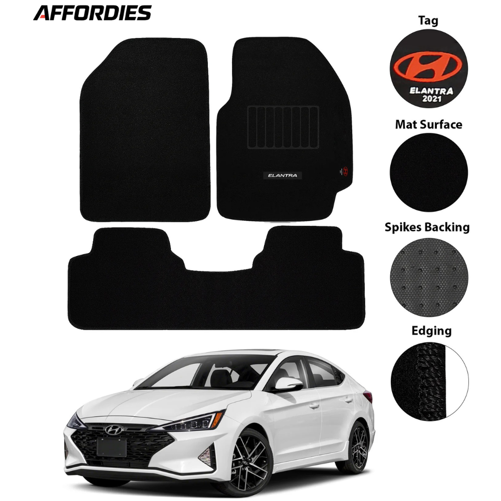 Hyundai Elantra 2021-2024 Executive Premium Carpet Car Floor Mats