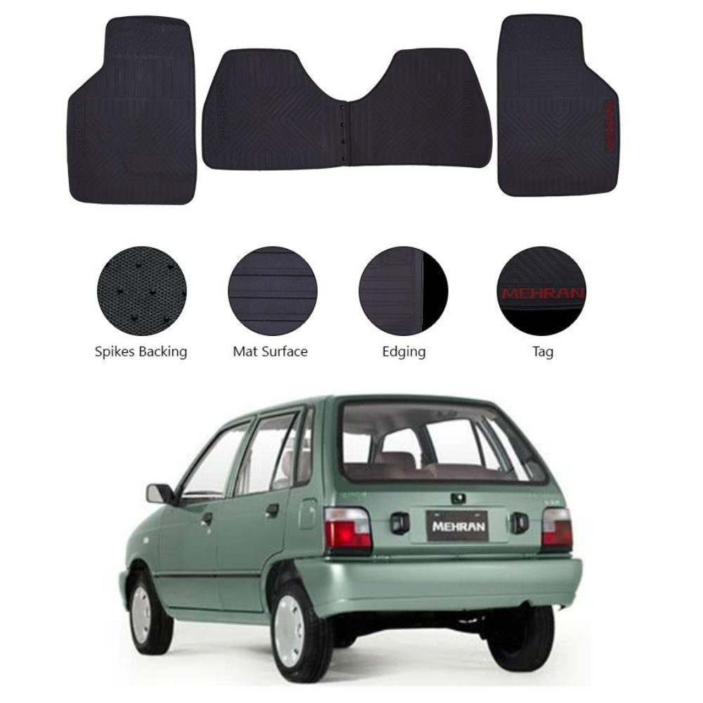Suzuki Mehran Premium Latex Rubber Car Floor Mats