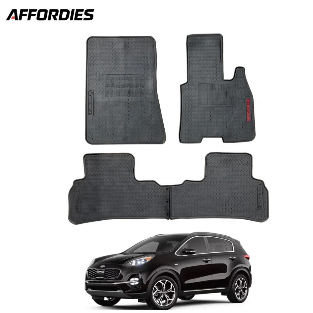 KIA Sportage 2019–2024 Premium Latex Rubber Car Floor Mats