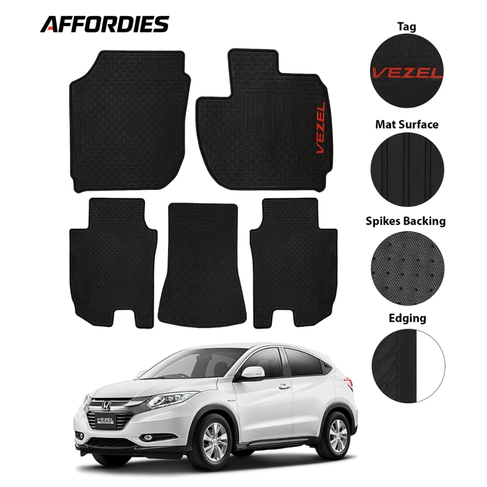 Honda Vezel 2014–2021 Latex Pvc Car Floor Mats