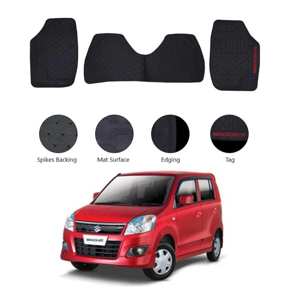 Suzuki Wagon R 2014–2024 Premium Latex Rubber Car Floor Mats
