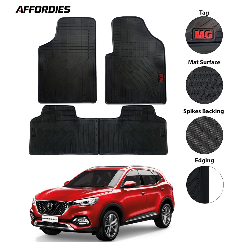 MG HS 2021–2024 Premium Latex Rubber Car Floor Mats