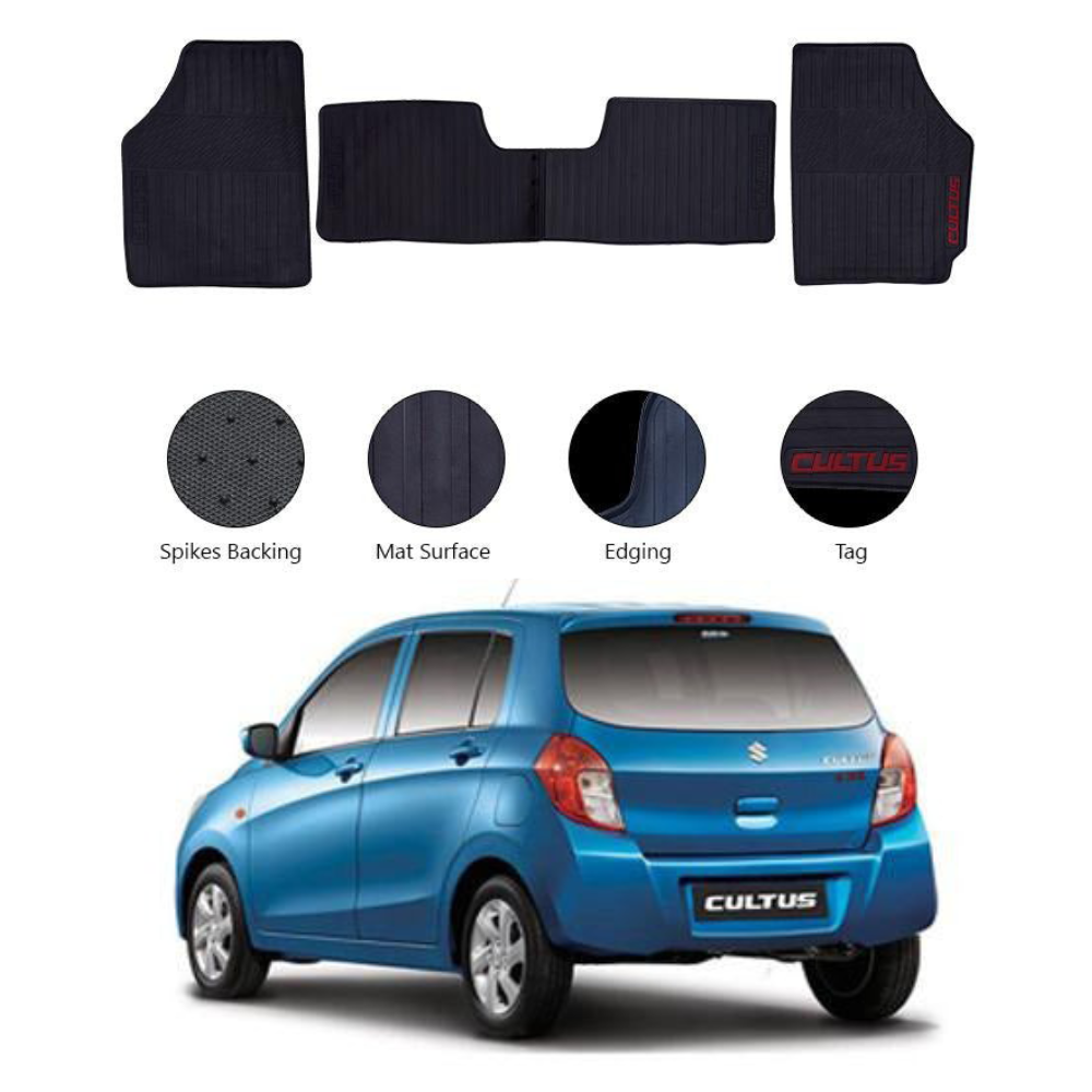 Suzuki Cultus 2017–Present Premium Latex Rubber Car Floor Mats