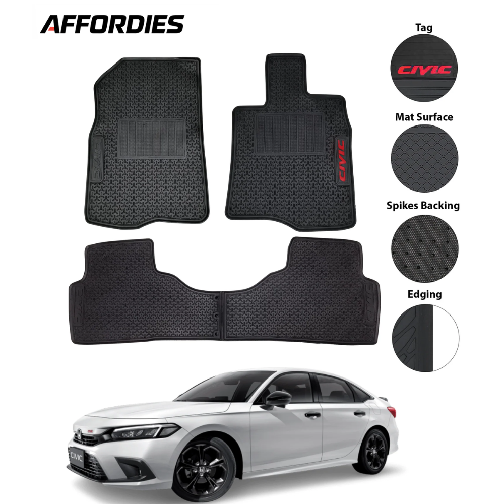 Honda Civic RS 2022–2024 Pvc Latex Car Floor Mats