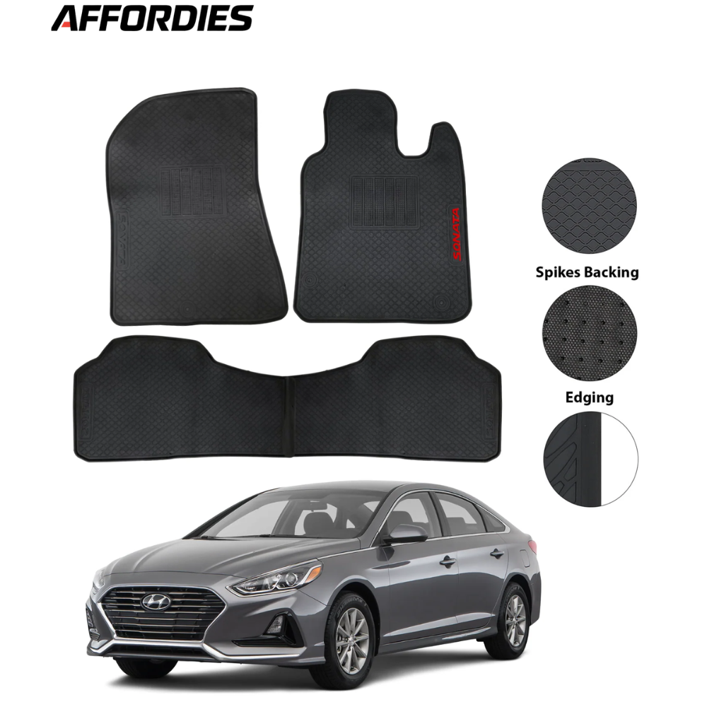 Hyundai Sonata 2021–Present Premium Latex Rubber Car Floor Mats